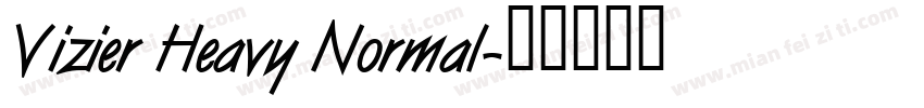 Vizier Heavy Normal字体转换